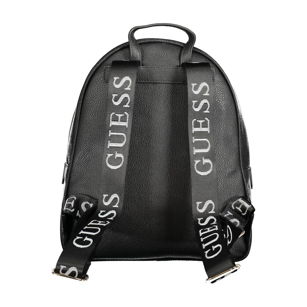 Guess Jeans Black Polyethylene Backpack for Women